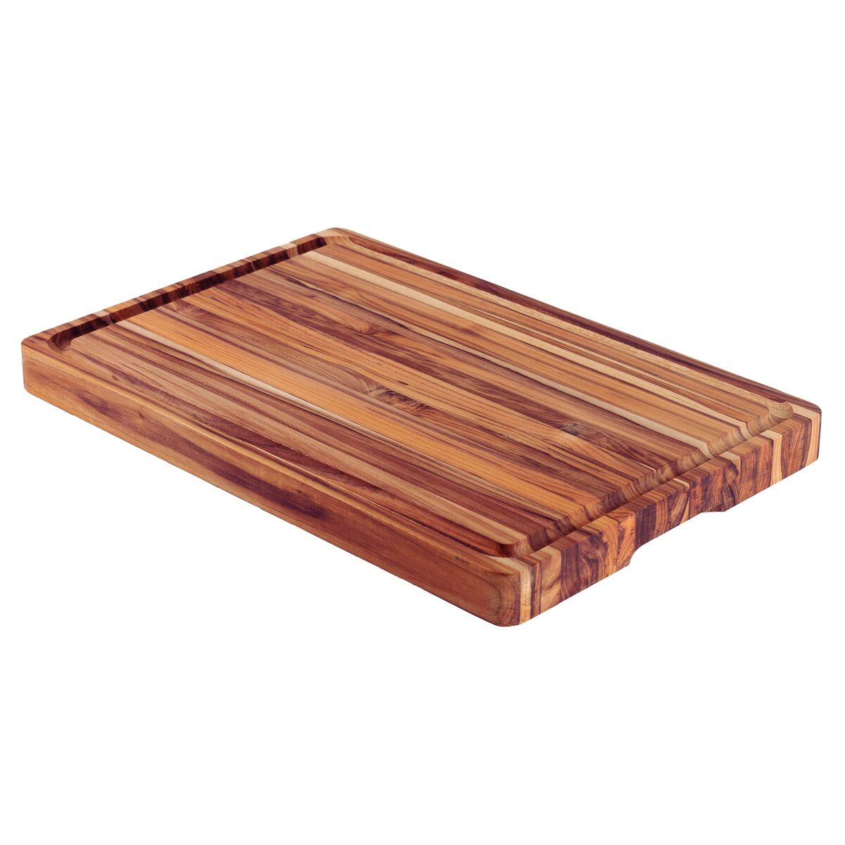 TABLA DE TECA PARA PRESENTACION Y CORTE 60 X 40 X 4,5CM - CHURRASCO PREMIUM