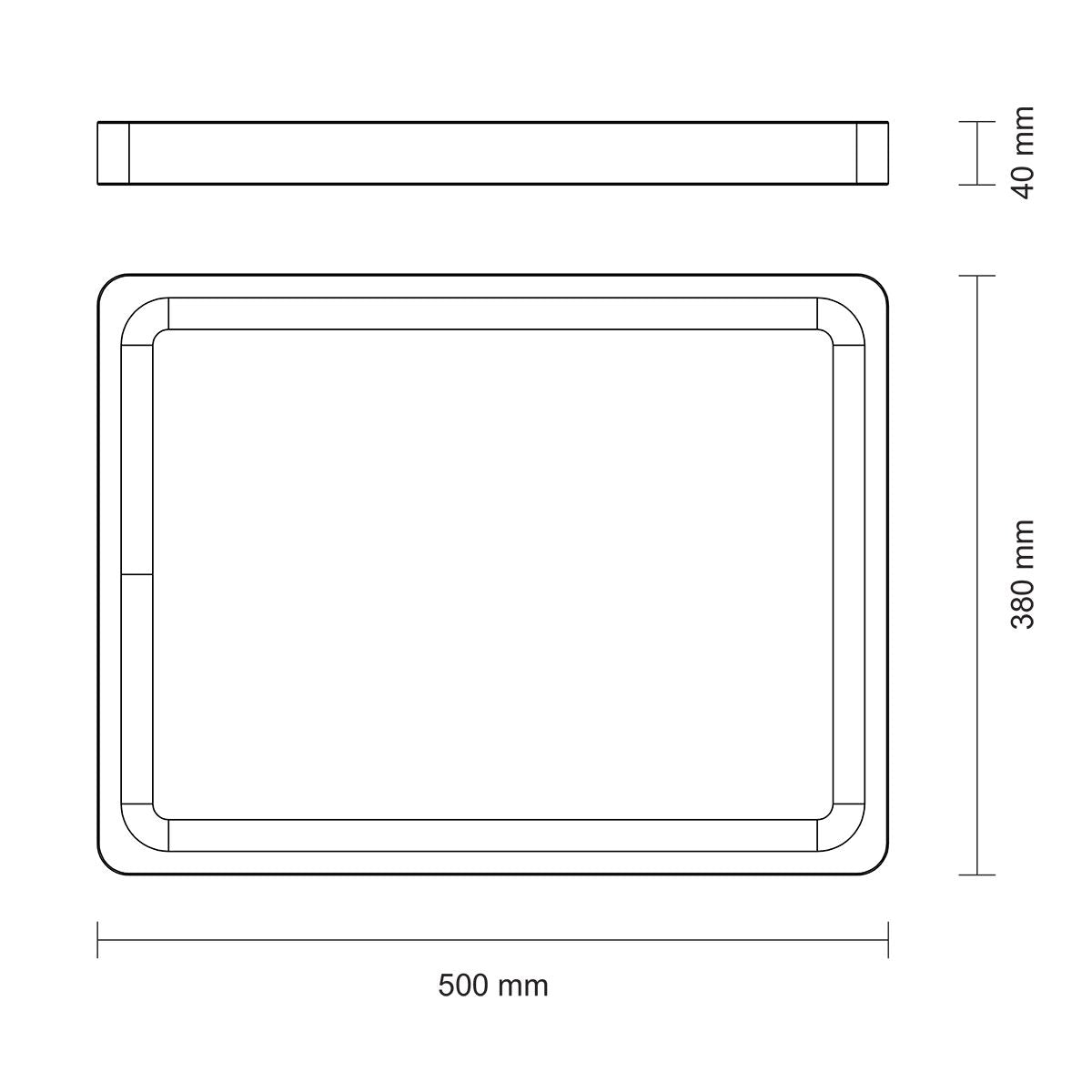 TABLA DE TECA PARA PRESENTACION Y CORTE 50 X 38 X 4CM - CHURRASCO PREMIUM