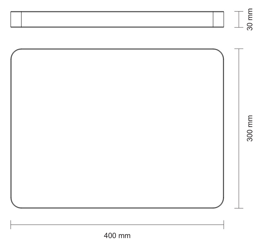 Tabla de Madera Teca Churrasco Premium 40 x 30 cm