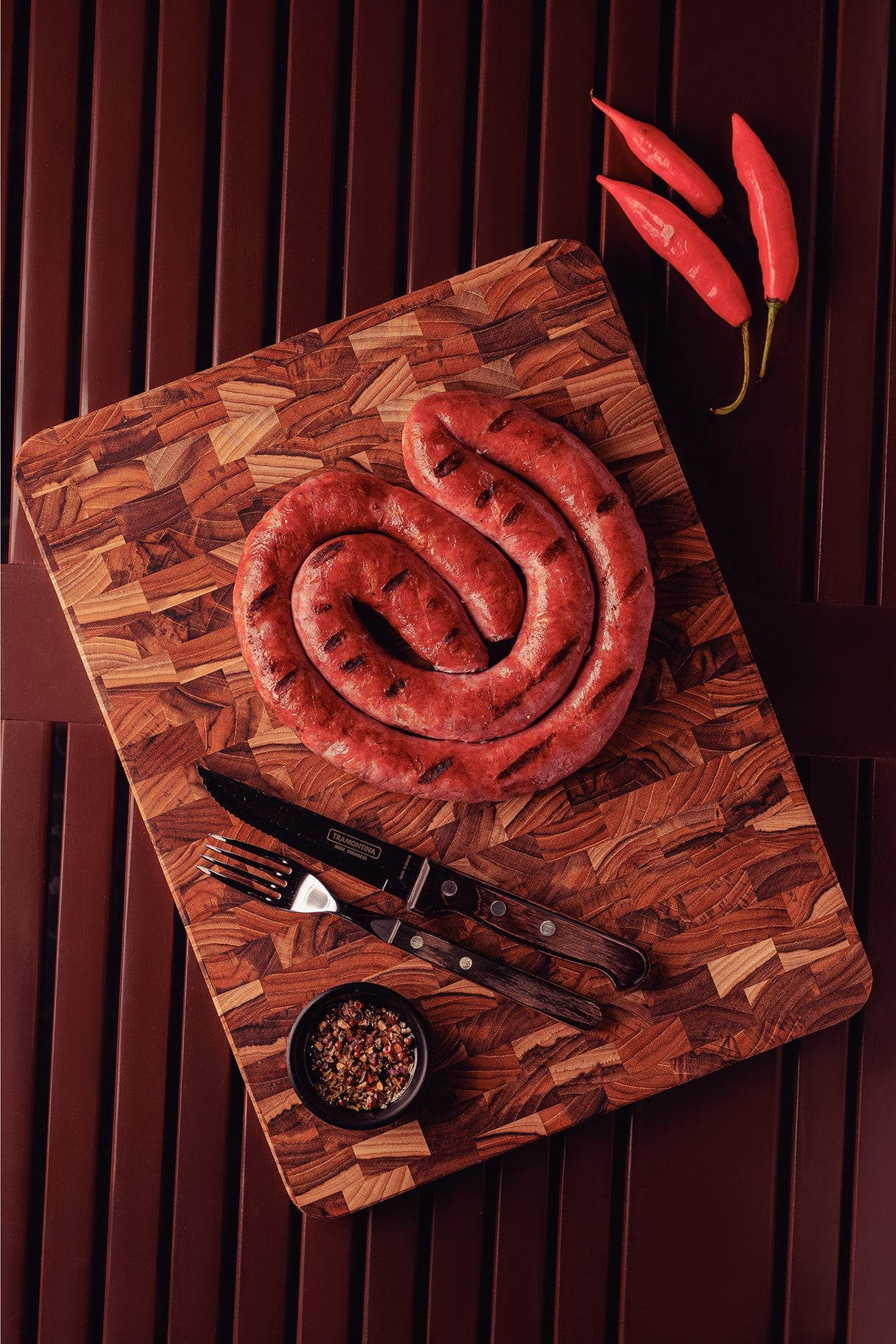 Tabla de Madera Teca Churrasco Premium 40 x 30 cm