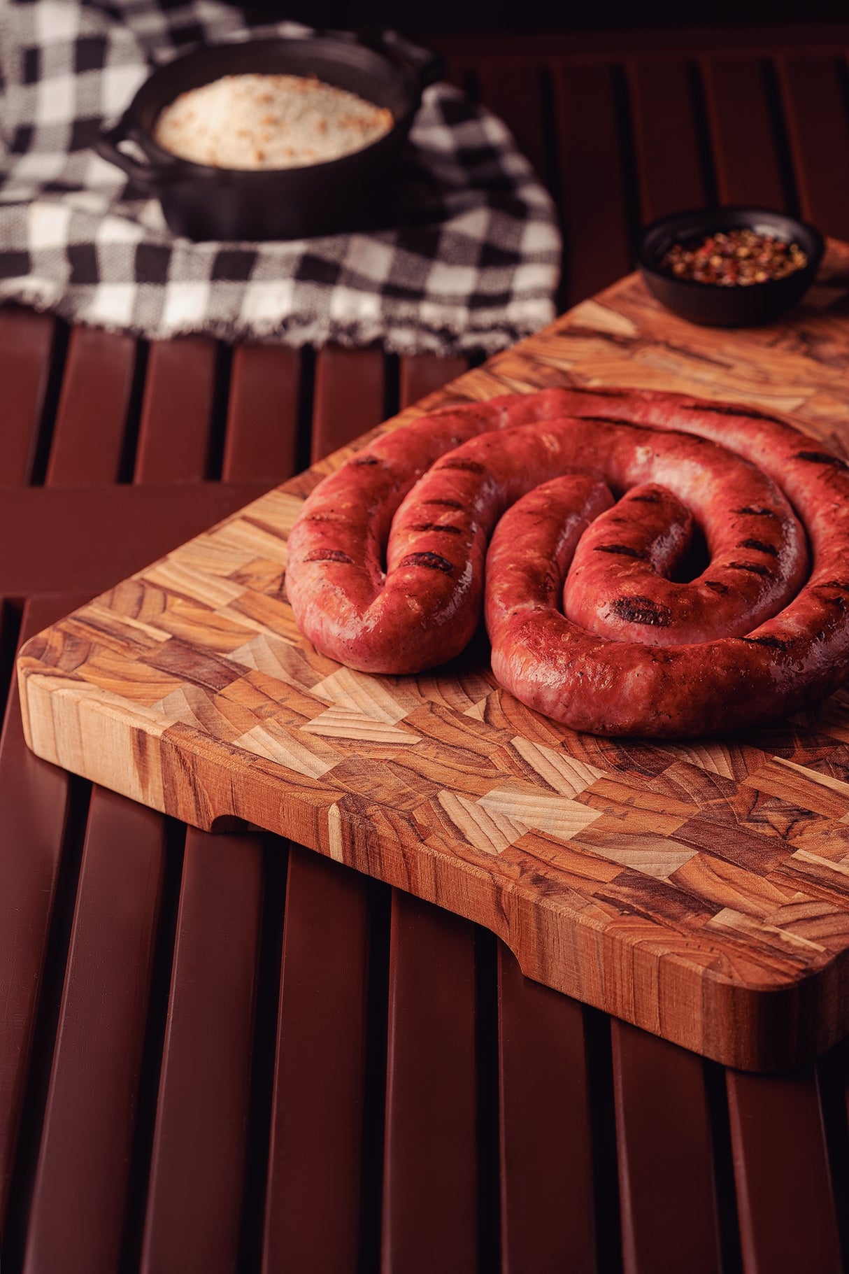 Tabla de Madera Teca Churrasco Premium 40 x 30 cm