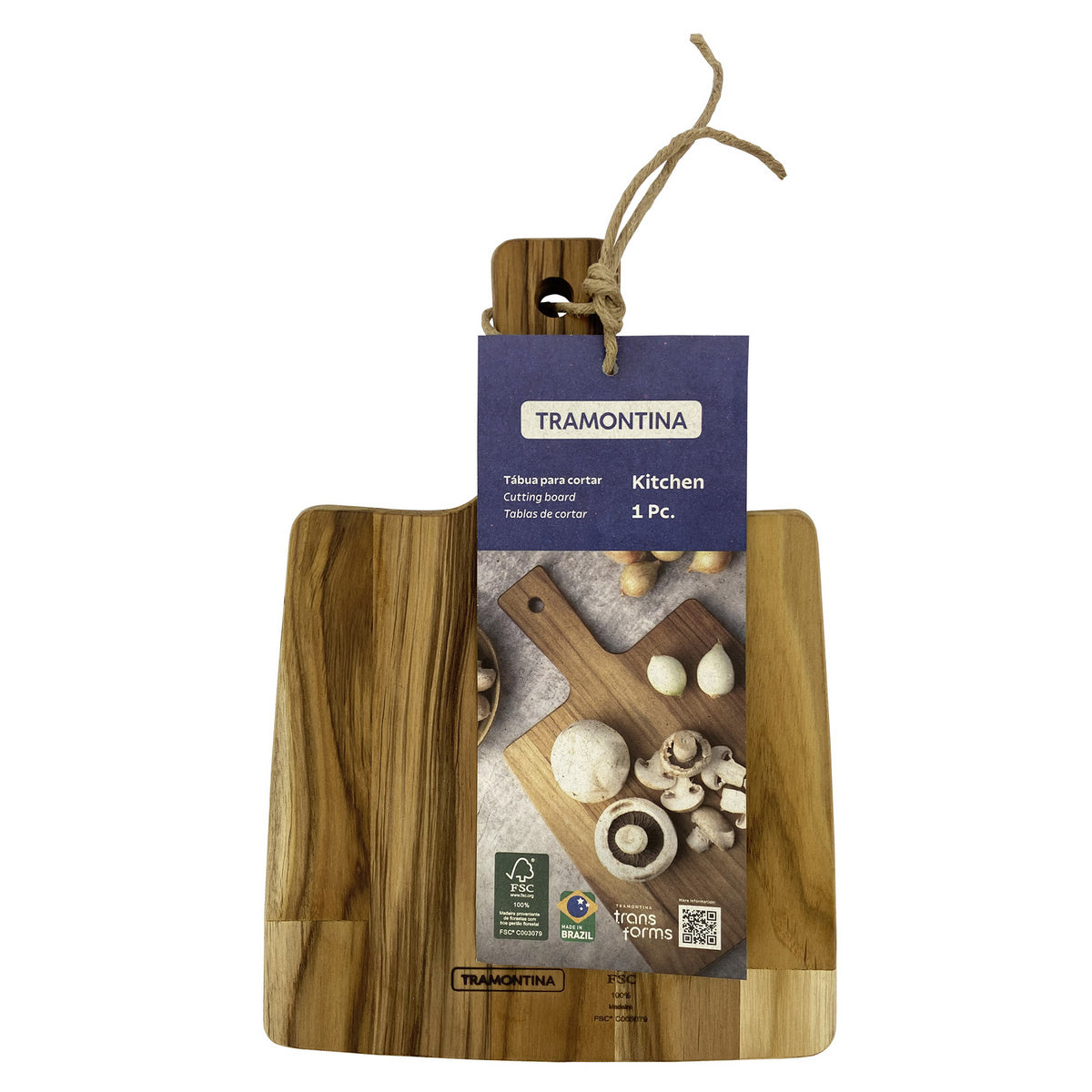 TABLA PARA CORTAR Y SERVIR 28 X 19,5 X 1,5CM - KITCHEN