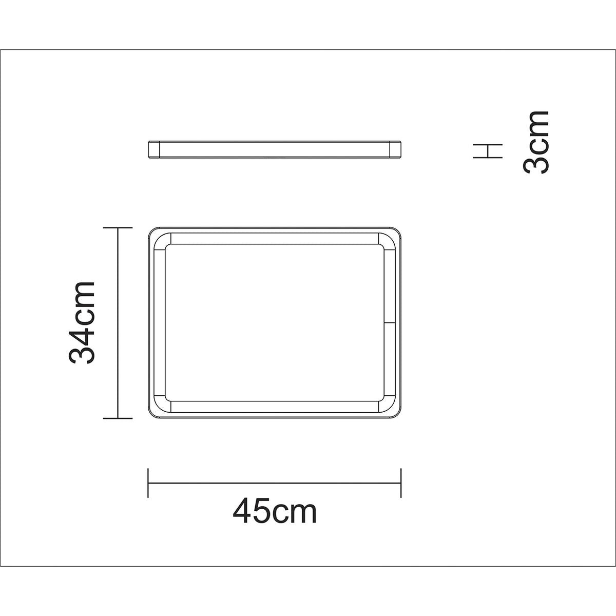 TABLA DE TECA PARA PRESENTACION Y CORTE 45 X 34 X 3CM - CHURRASCO ESSENCIAL