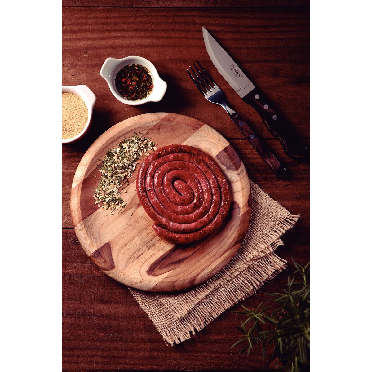 Tabla Plato Bajoplato de Madera Teca para Servicio y Presentación Provence 26 cm