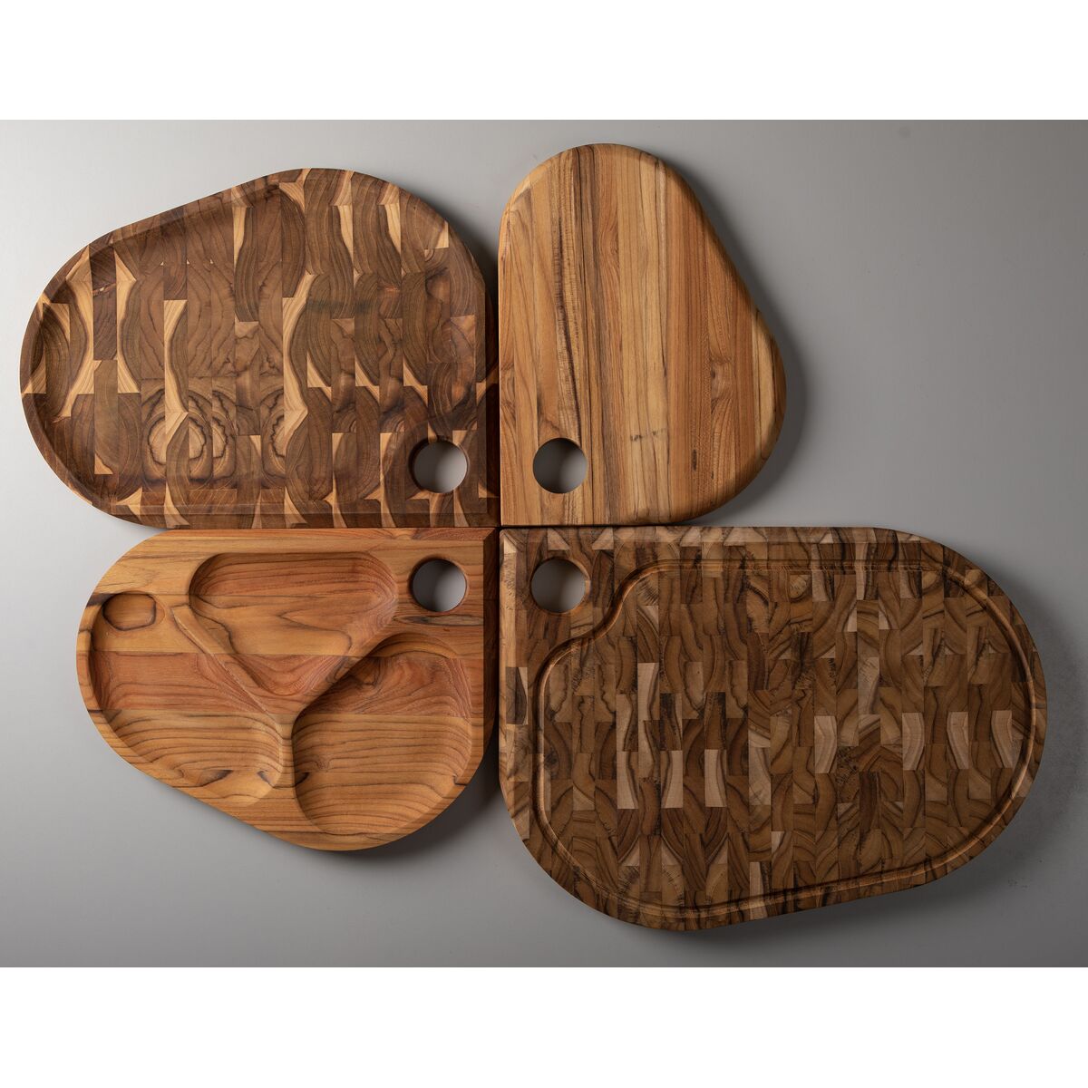 Tabla de Teca para Servicio e Presentación 45 x 33 x 3 cm Folium