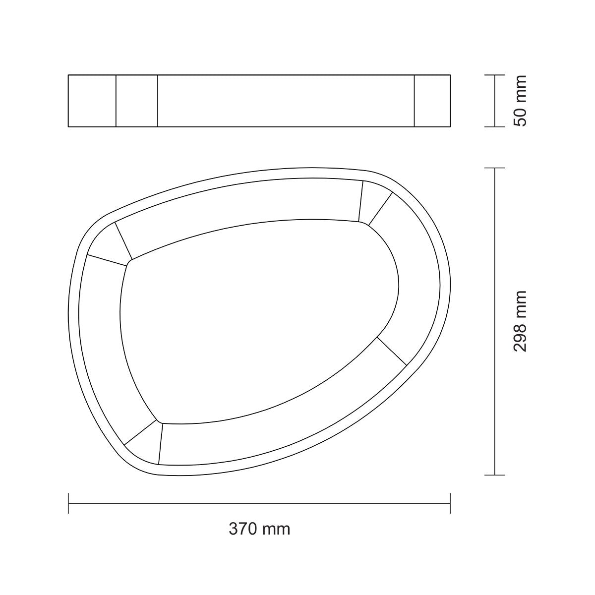 TABLA DE TECA PARA SERVICIO Y PRESENTACION 37 X 30 X 5CM - CHURRASCO PREMIUM