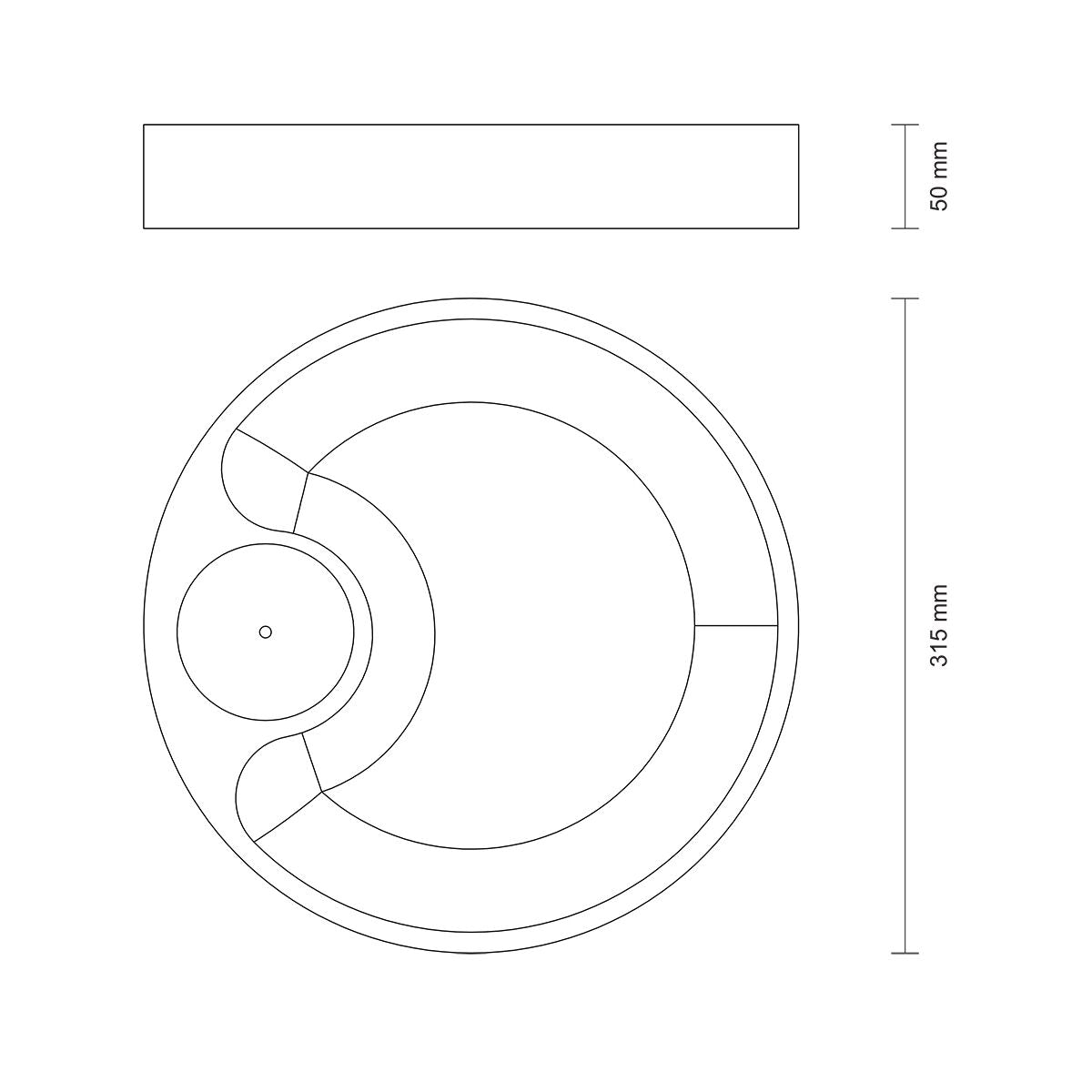 TABLA DE TECA PARA SERVICIO Y PRESENTACION Ø 31 X 5CM - CHURRASCO PREMIUM
