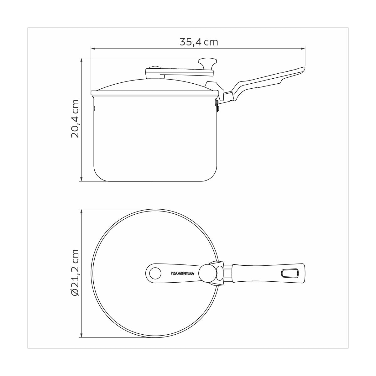 OLLA DE ALUMÍNIO PARA PALOMITAS 20CM - 3,50L. - LORETO