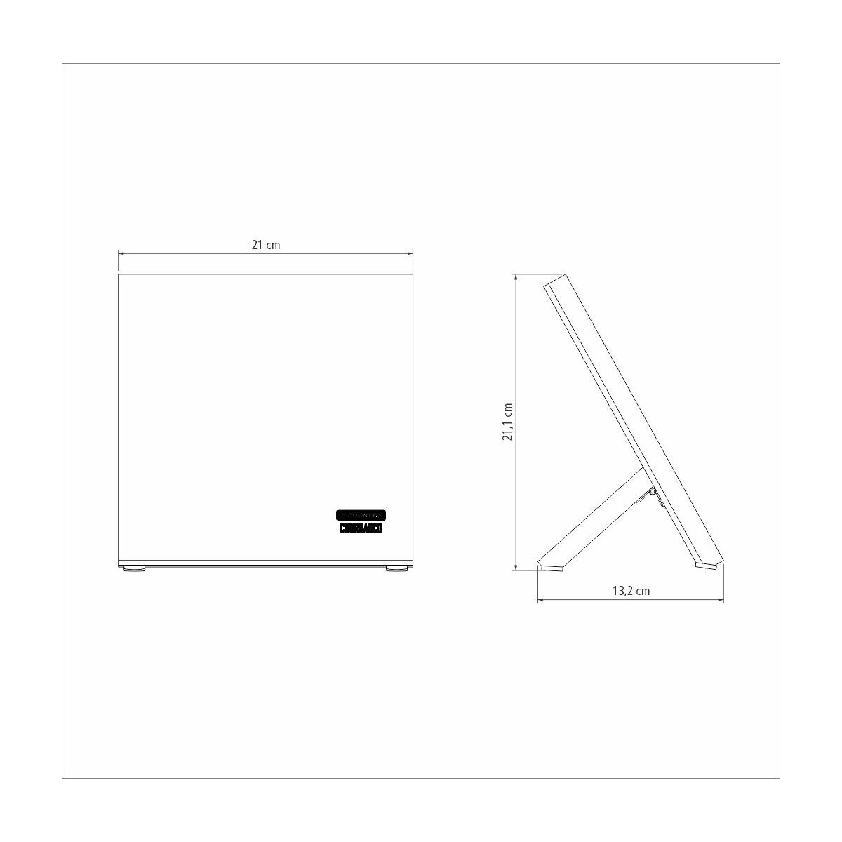 JUEGO C/ SOPORTE MAGNÉTICO DE CUCHILLOS 5PZAS. - POLYWOOD CASTAÑO