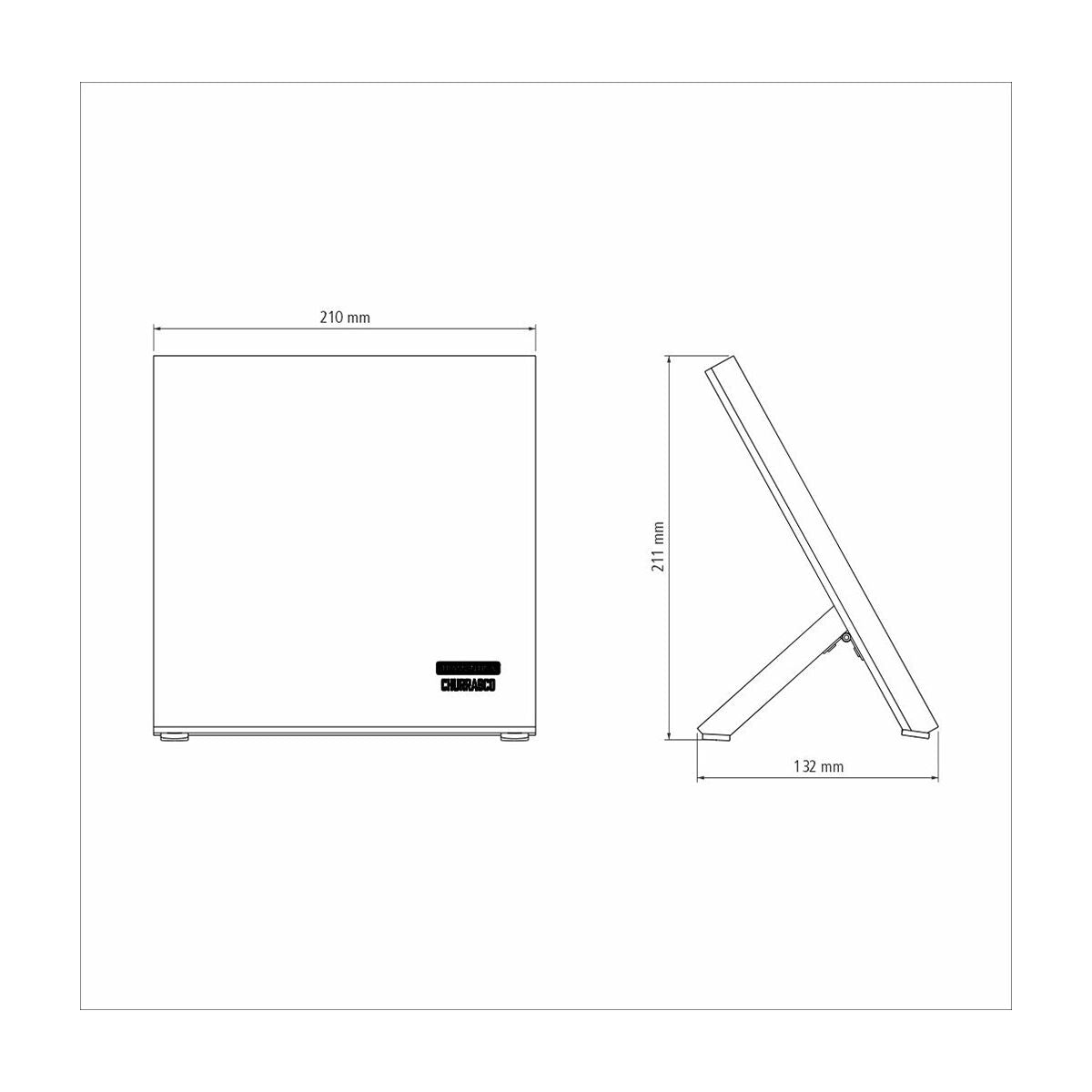 JUEGO C/ SOPORTE MAGNÉTICO DE CUCHILLOS 5PZAS. - POLYWOOD CASTAÑO