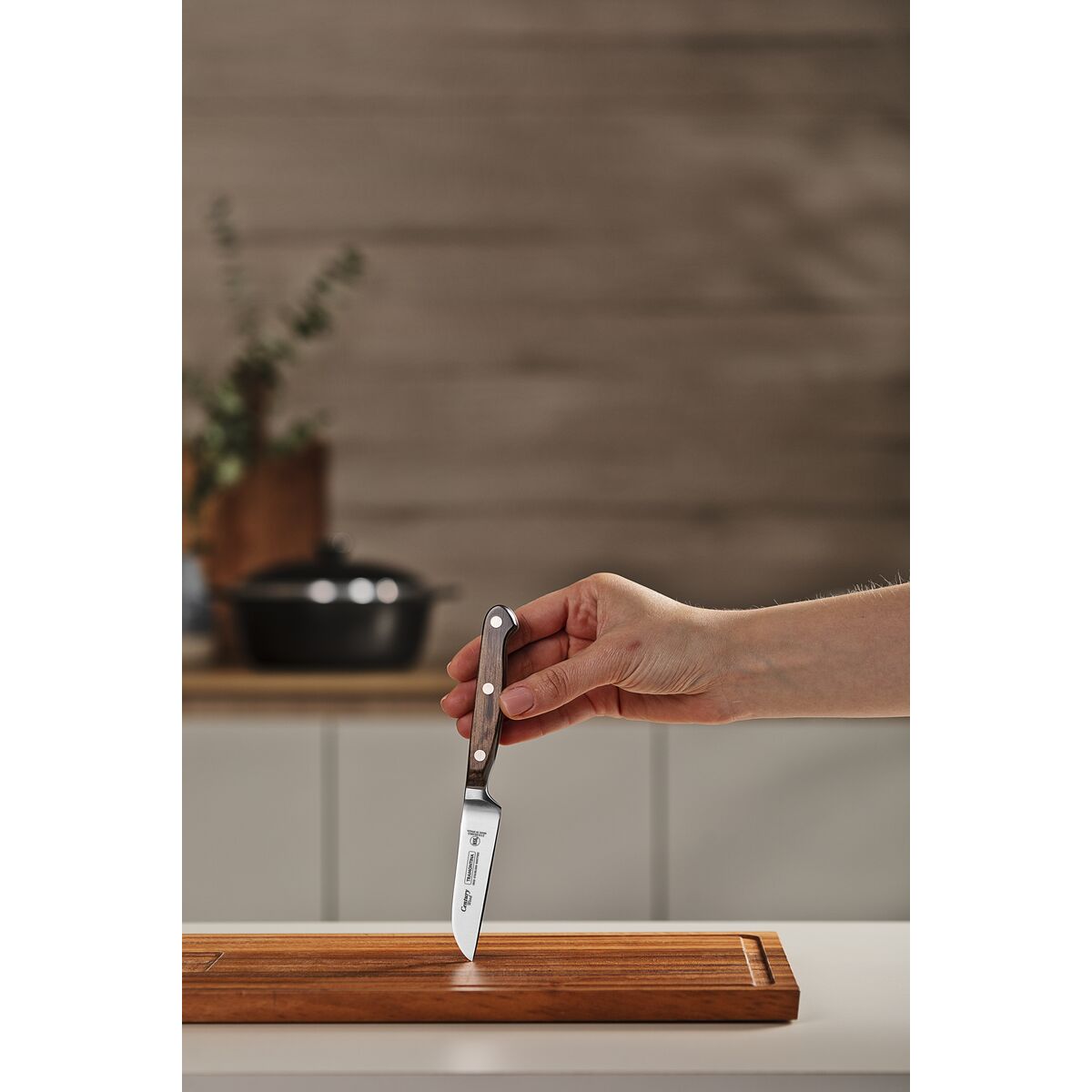Cuchillo Verduras Century Wood NSF 8 cm - Tramontina