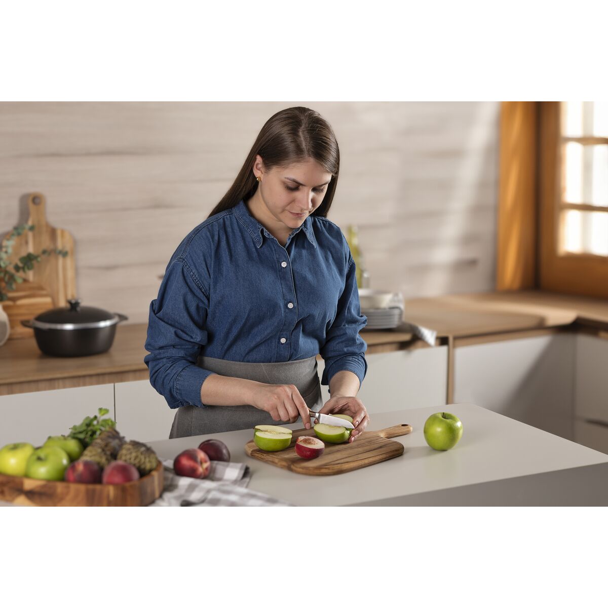 Cuchillo Verduras Century Wood NSF 8 cm - Tramontina