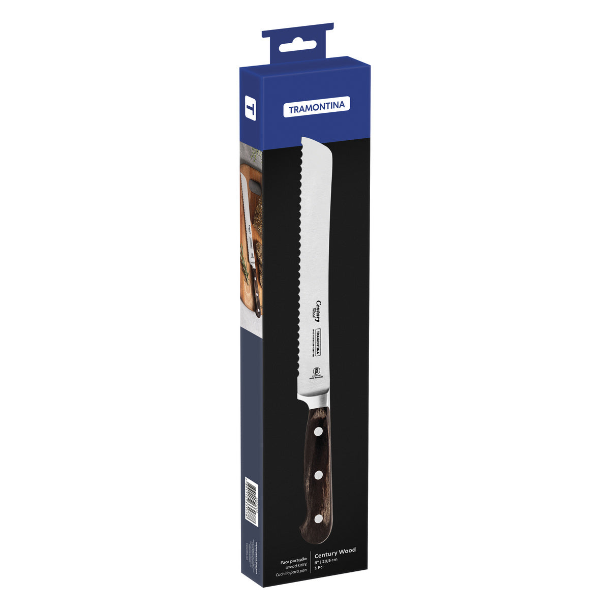 Cuchillo Pan Century Wood NSF 20,5 cm - Tramontina