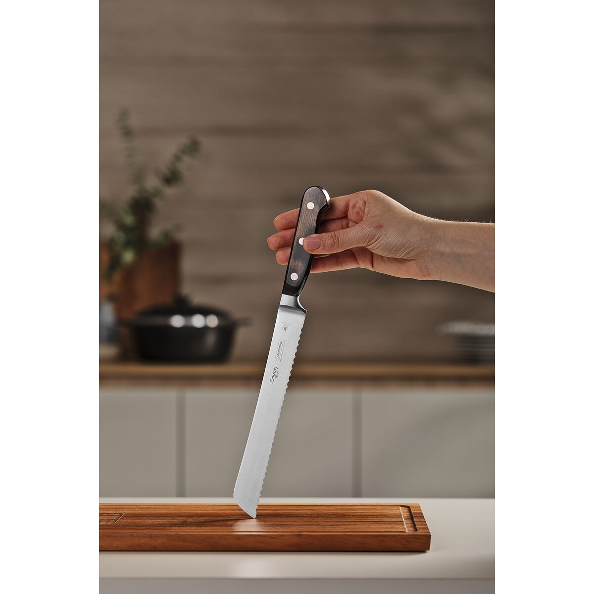 Cuchillo Pan Century Wood NSF 20,5 cm - Tramontina