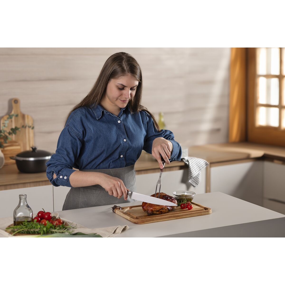 Cuchillo Trinchante Century Wood 21 cm Tramontina