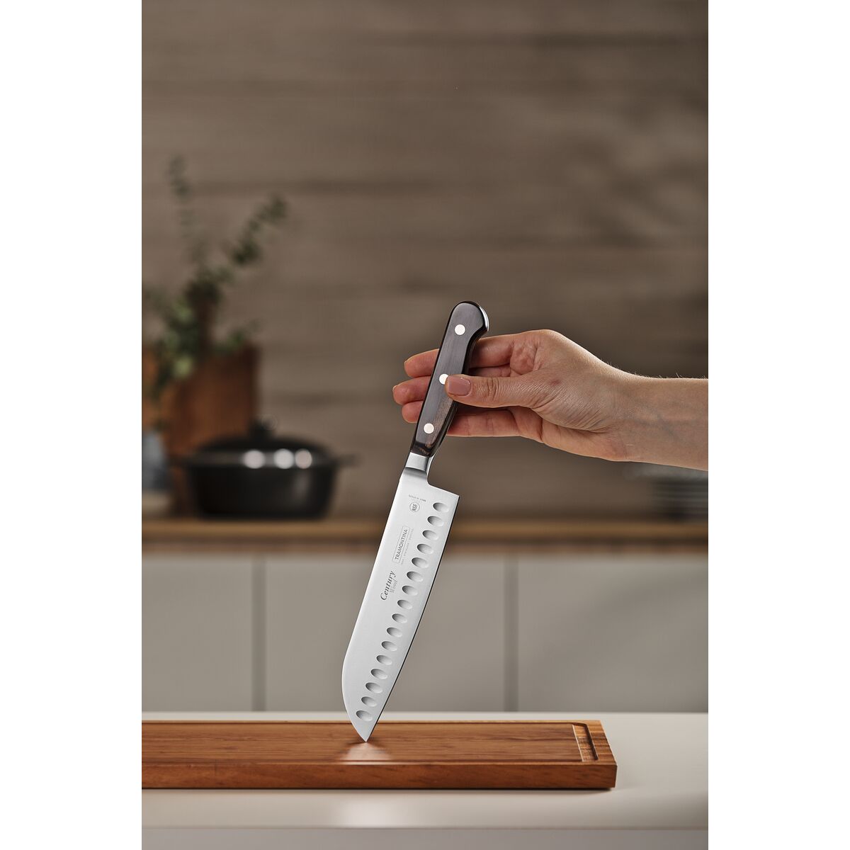 Cuchillo Santoku Century Wood NSF 18 cm Tramontina