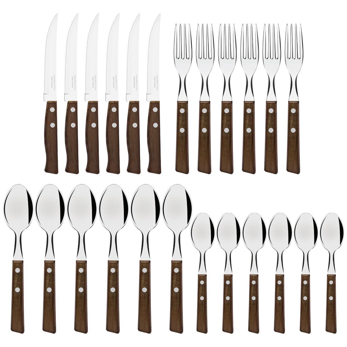 Juego de cubiertos Tradicional 24 piezas