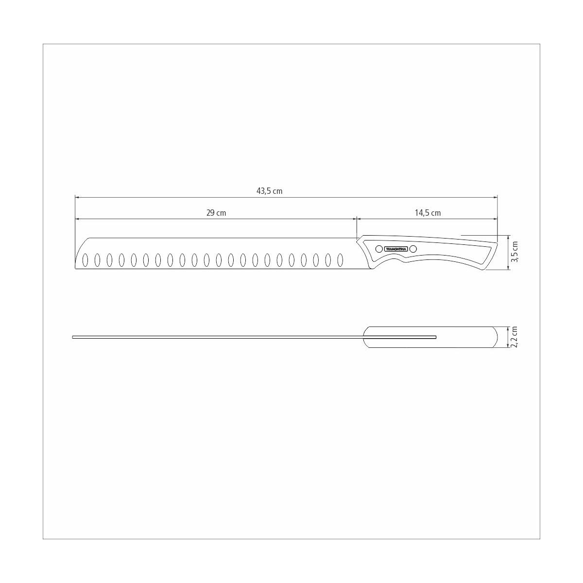 CUCHILLO PARA REBANAR 30CM - BLACK COLLECTION FSC