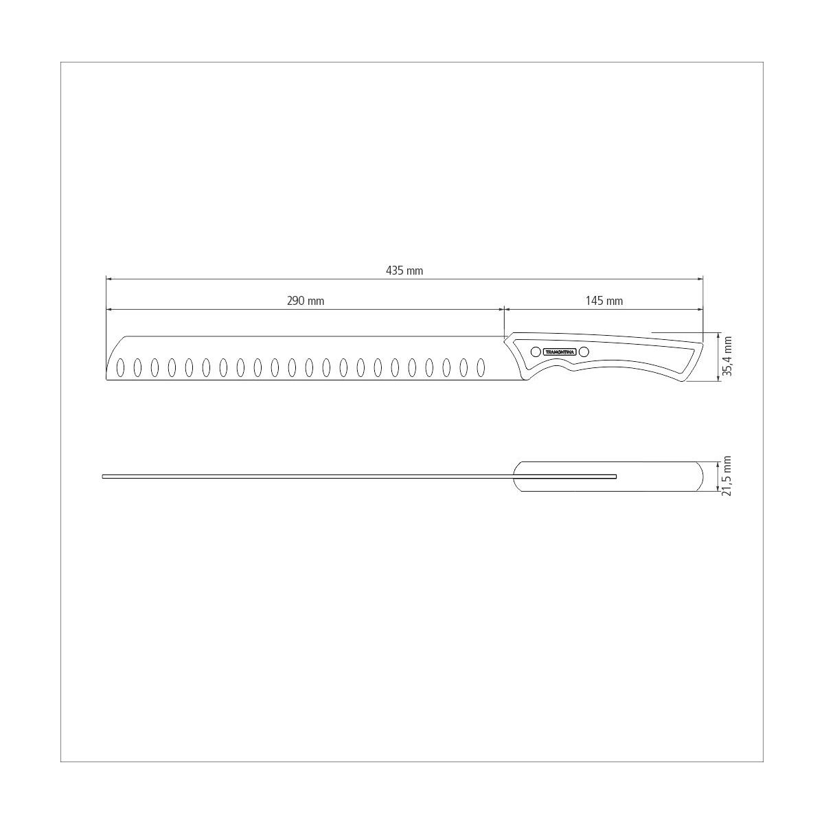 CUCHILLO PARA REBANAR 30CM - BLACK COLLECTION FSC