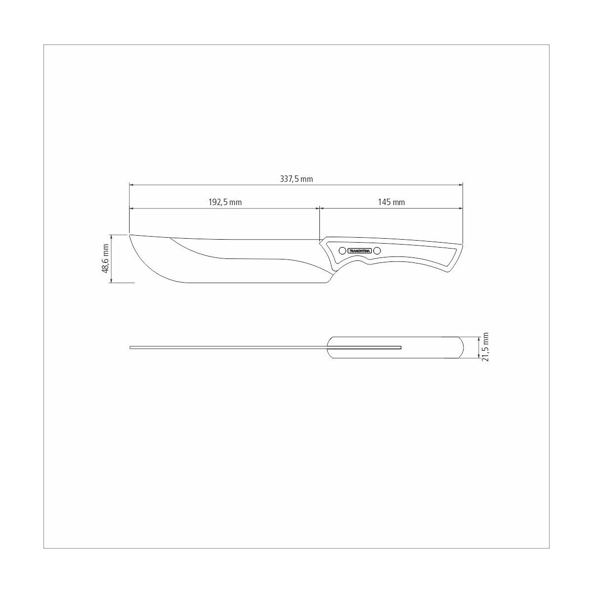 CUCHILLO PARA CARNE 20CM - BLACK COLLECTION FSC