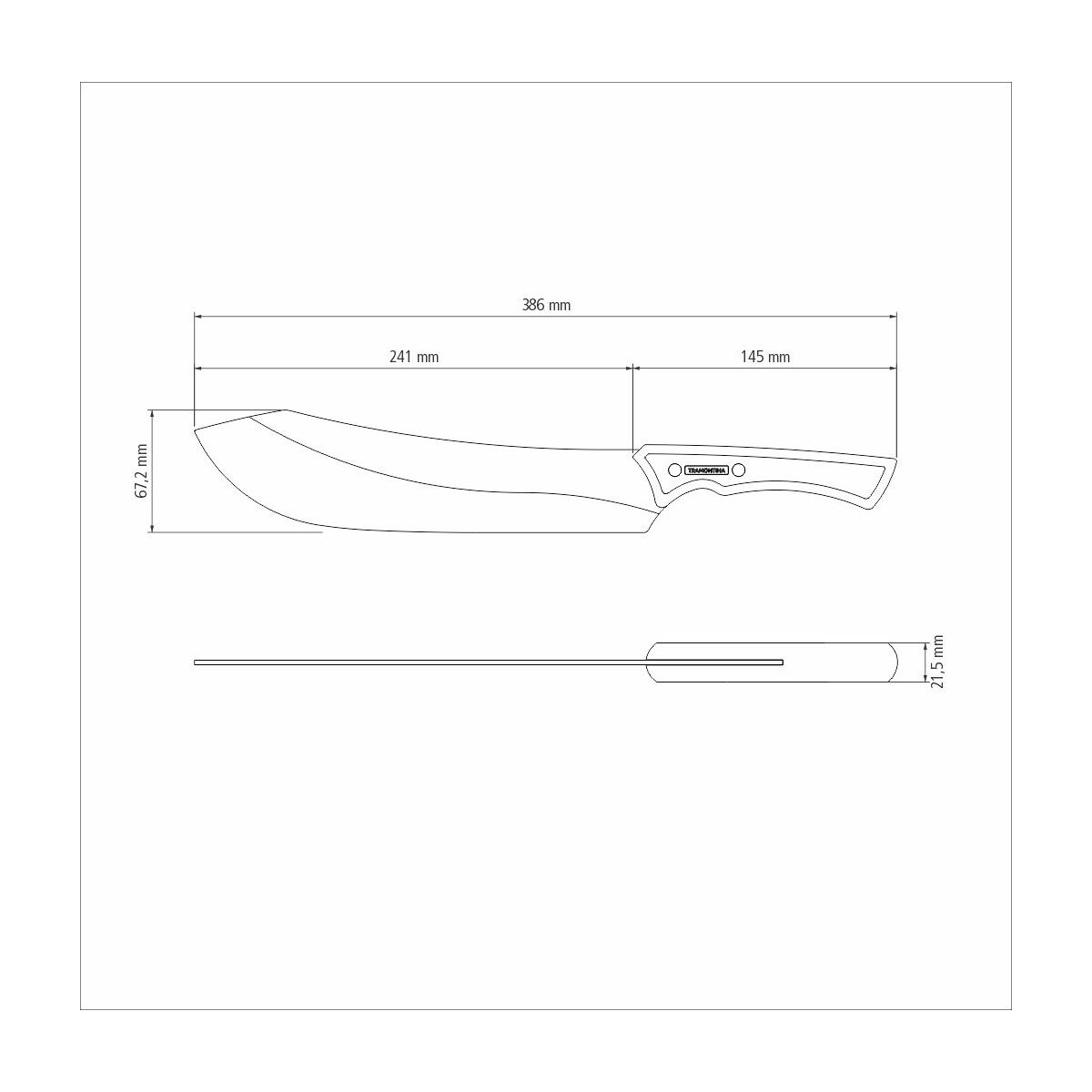 CUCHILLO PARA CARNE 25CM - BLACK COLLECTION FSC