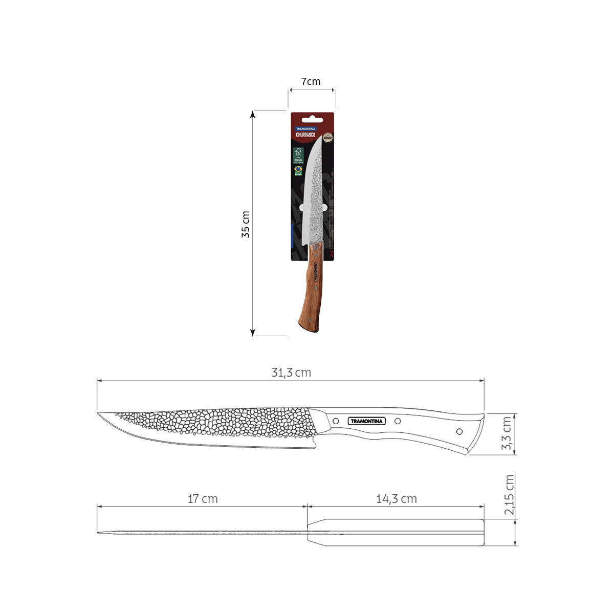 CUCHILLO PARA CARNE 18CM - NÔMADE FSC
