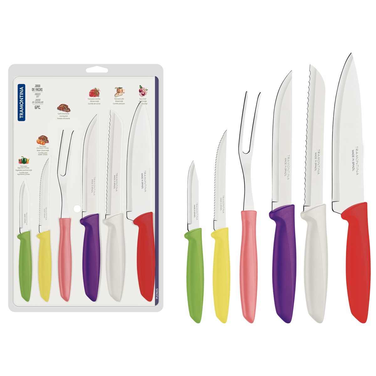 JUEGO DE CUCHILLOS 6PZAS. - PLENUS