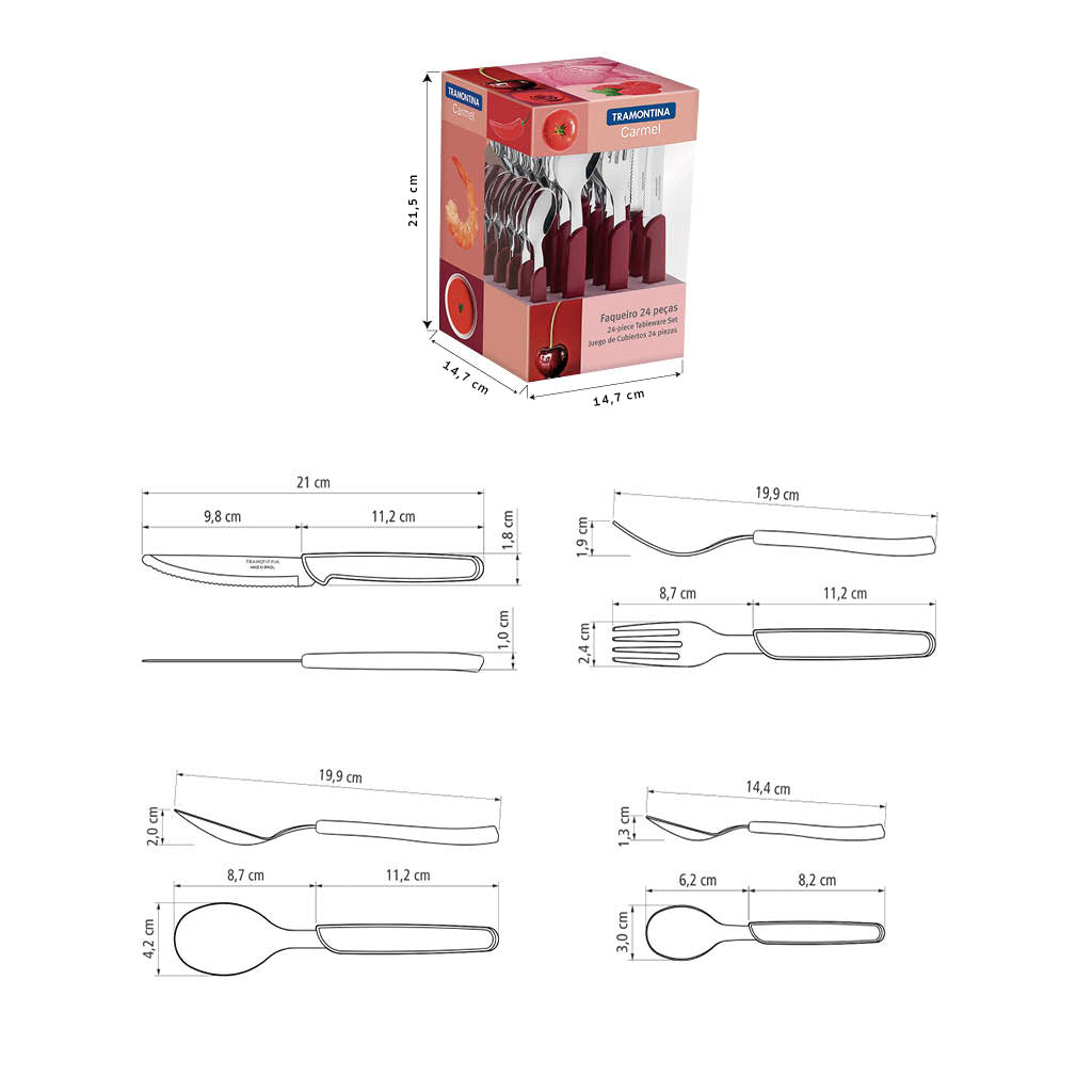 Juego de Cubiertos Carmel 24 piezas
