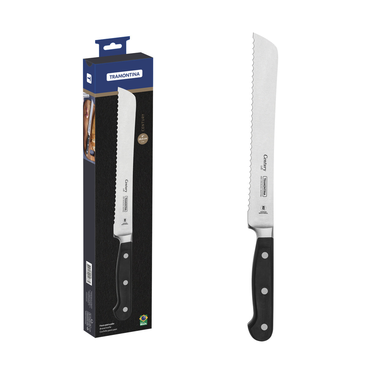 Cuchillo para pan Century NSF 20,5 cm Tramontina