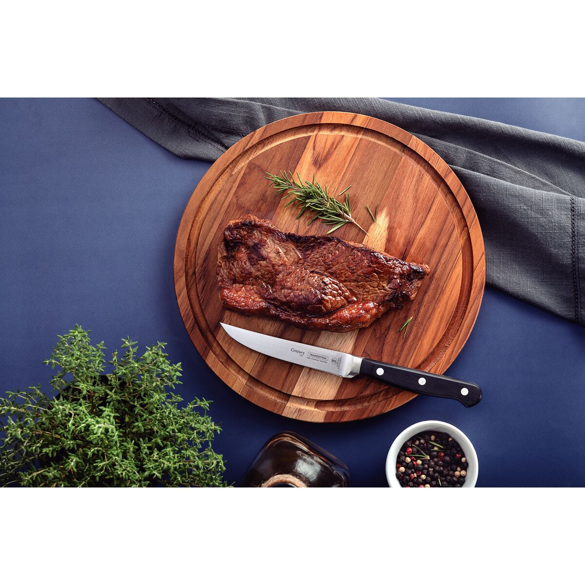 CUCHILLO PARA CARNE FILO LISO 13CM - CENTURY