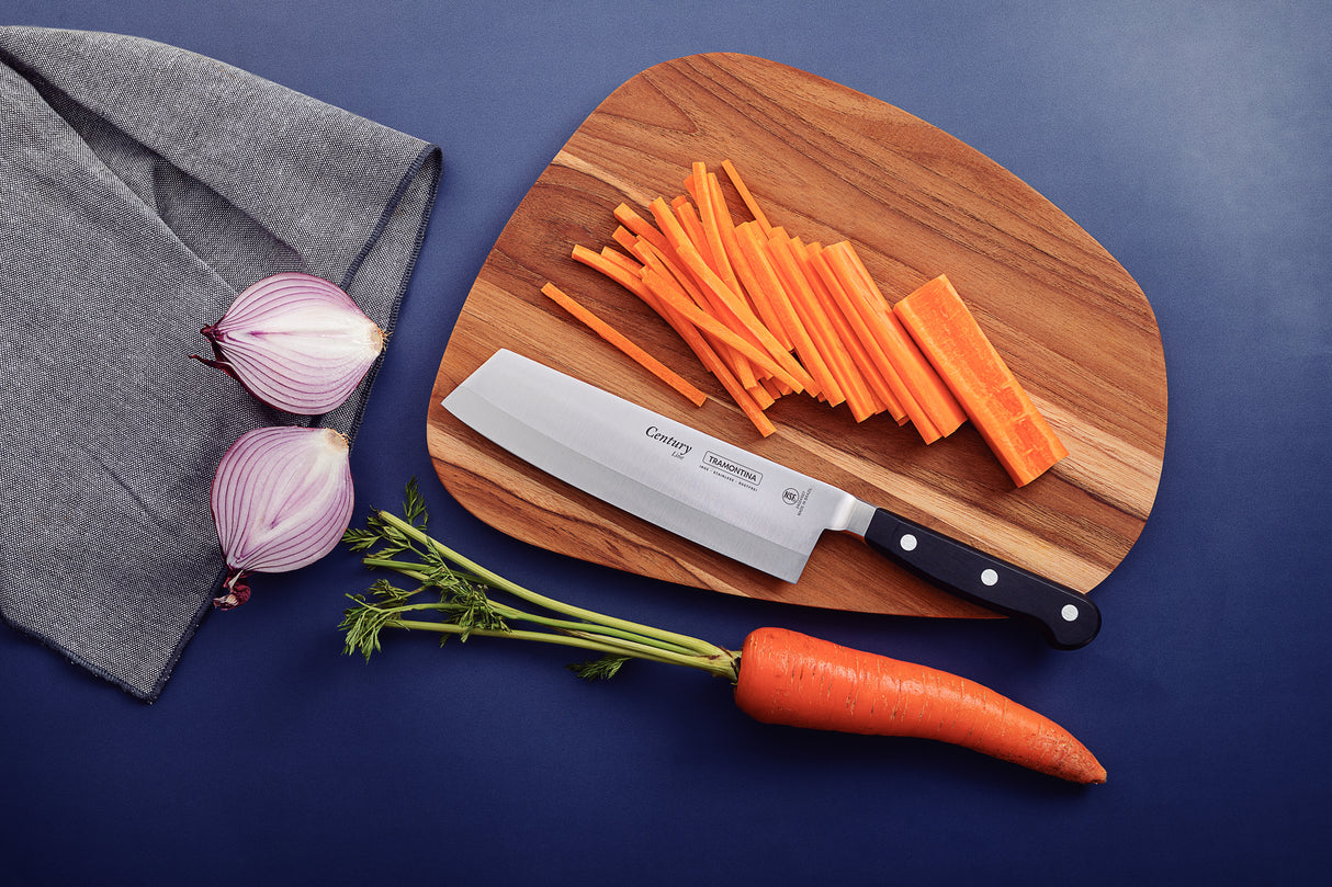 Cuchillo Usuba para Rebanar y Picar en Acero Inoxidable Century NSF 18 cm Tramontina