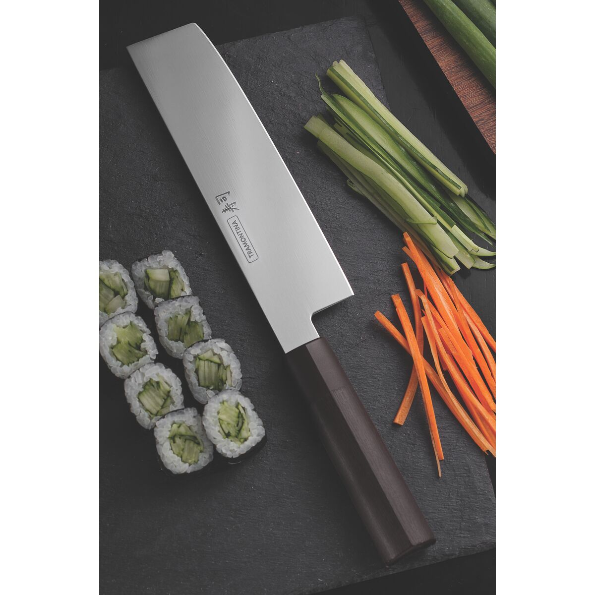 Cuchillo Nakiri en Acero Inoxidable Sushi 18 cm