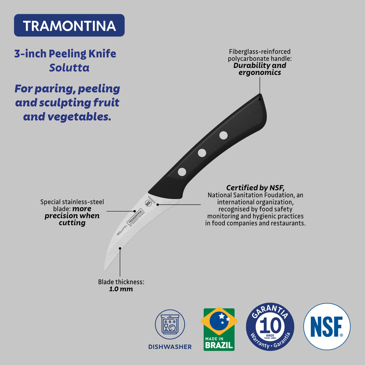 CUCHILLO MONDADOR 7.5CM - SOLUTTA