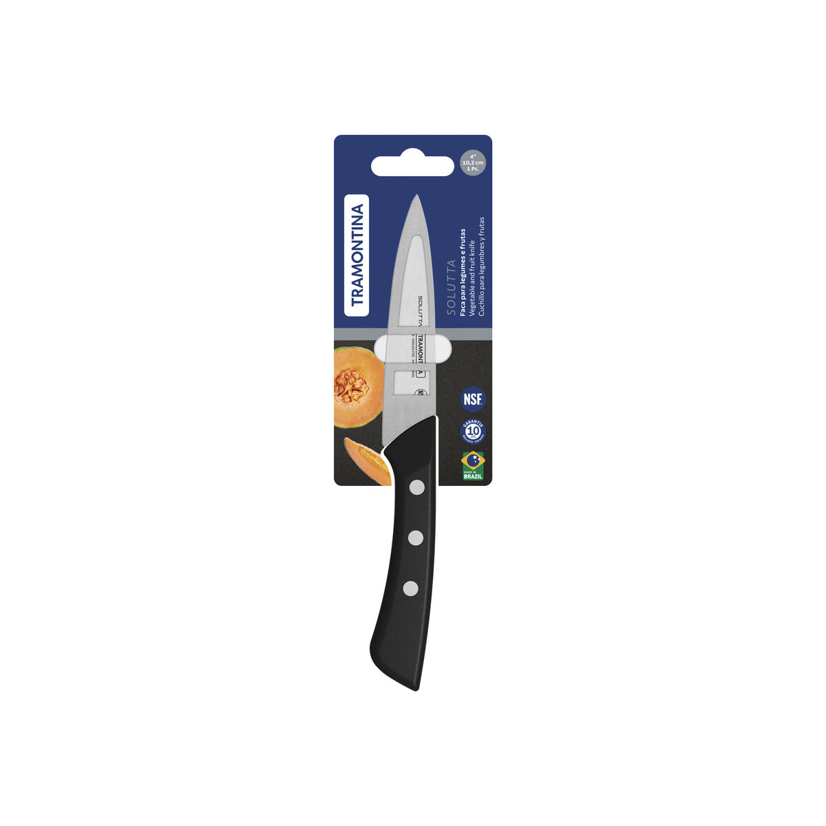 Cuchillo Verduras en Acero Inoxidable Solutta 10 cm