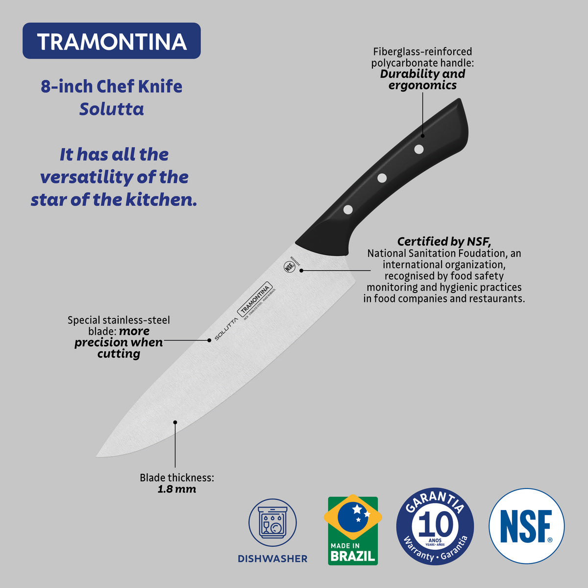 CUCHILLO COCINERO 21CM - SOLUTTA