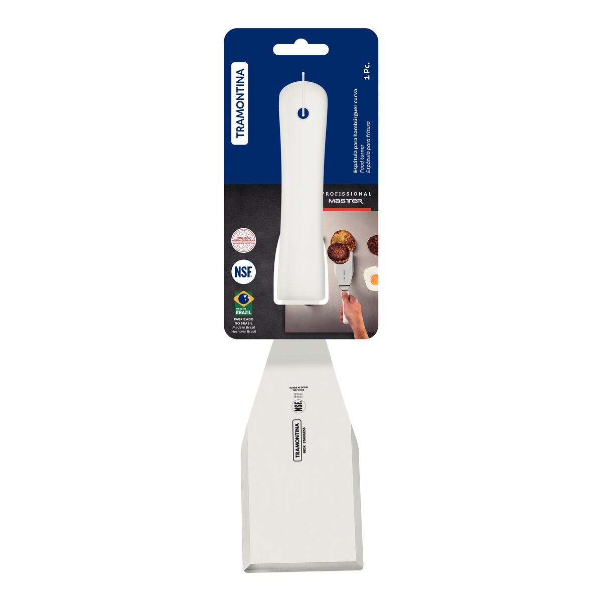 ESPÁTULA ACODADA PARA HAMBURGUESA 15 X 7,5 CM - PROFESSIONAL NSF