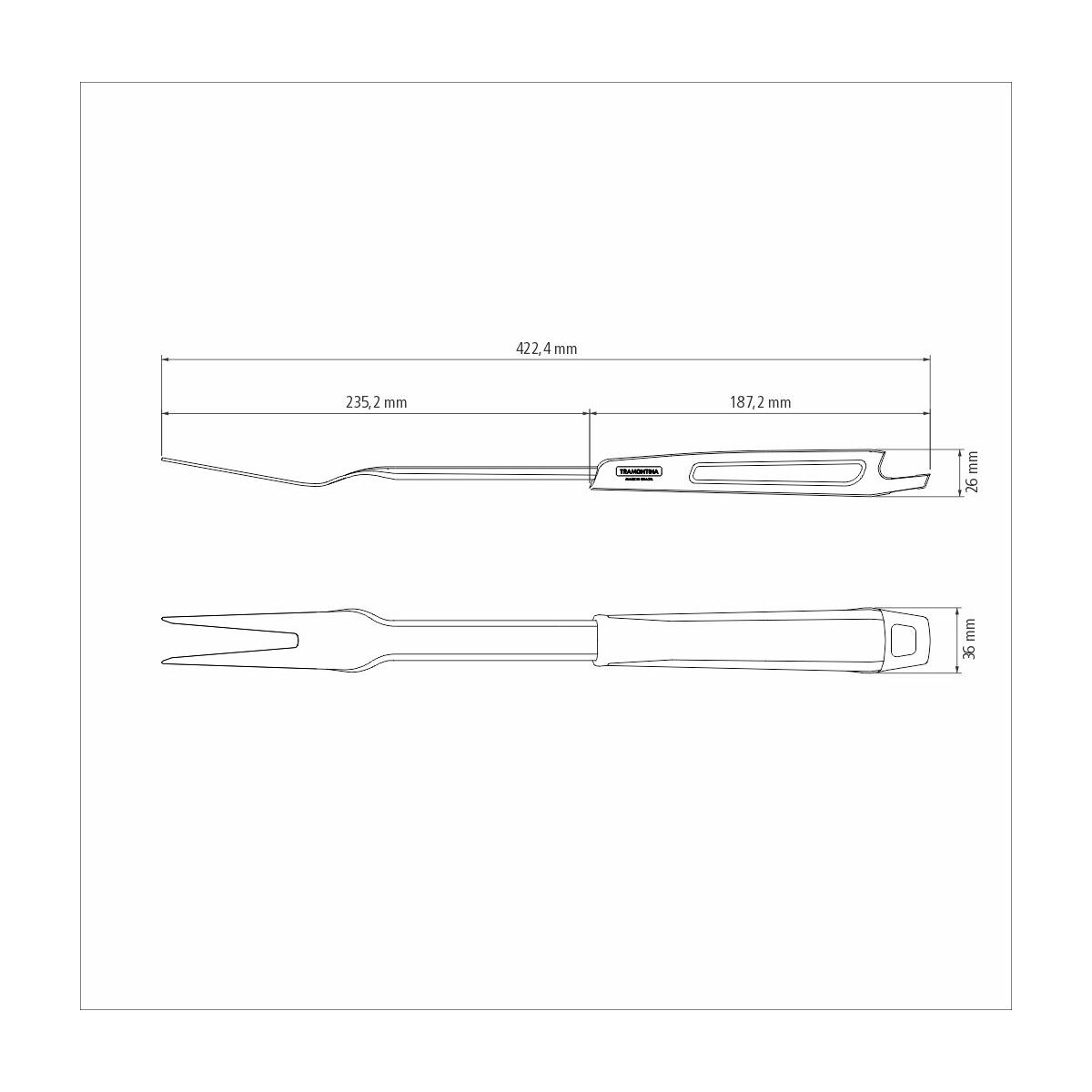 TENEDOR TRINCHANTE - BLACK COLLECTION