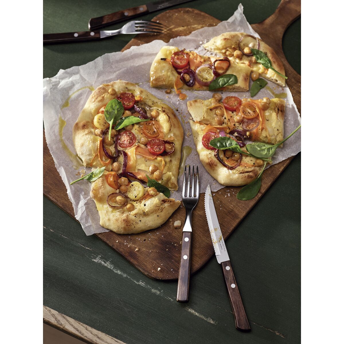 JUEGO DE TENEDORES P/ CARNE 6PZAS. - POLYWOOD CASTAÑO