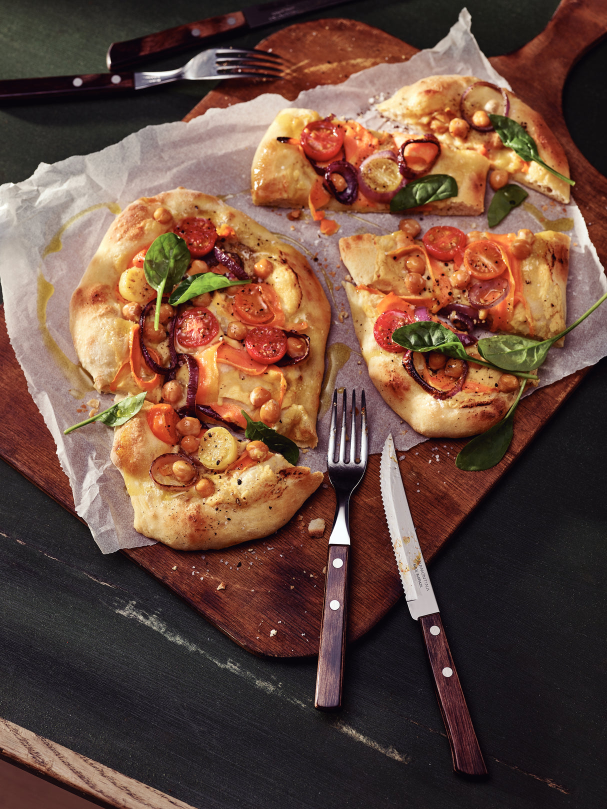 Juego de Cubiertos para Carne Polywood Castaño FSC 12 piezas