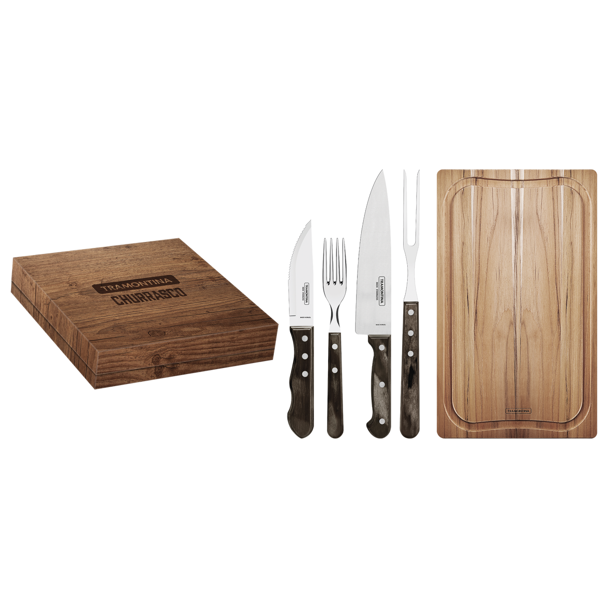 Maletín Juego de Cubiertos Polywood FSC 15 Piezas