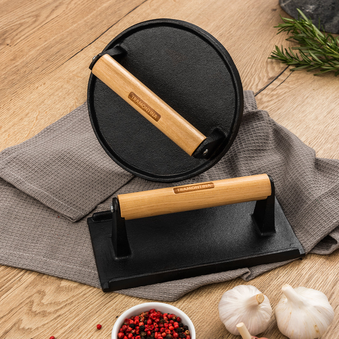 Tramontina Prensa Redonda de Hierro Fundido Precurada 17 cm