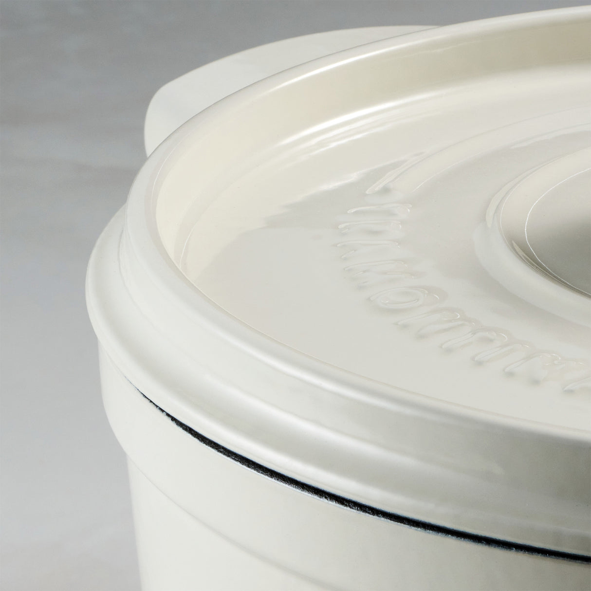 Tramontina Cocotte con Tapa de Hierro Fundido Esmaltado Latte 22 cm