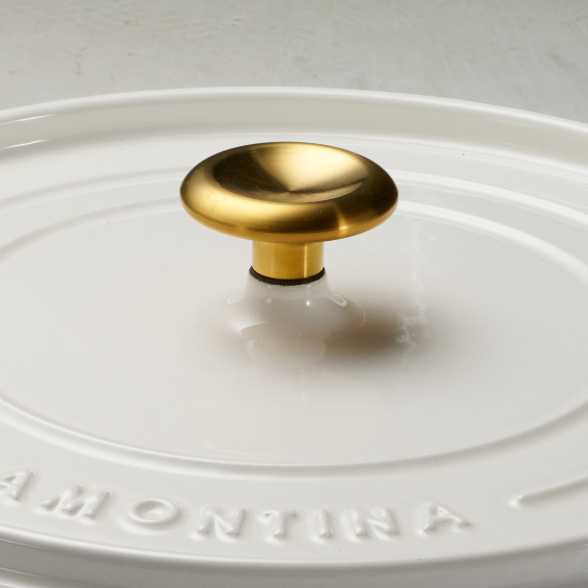 Tramontina Cazuela Baja con Tapa de Hierro Fundido Esmaltado Latte 30 cm - 3,8 L