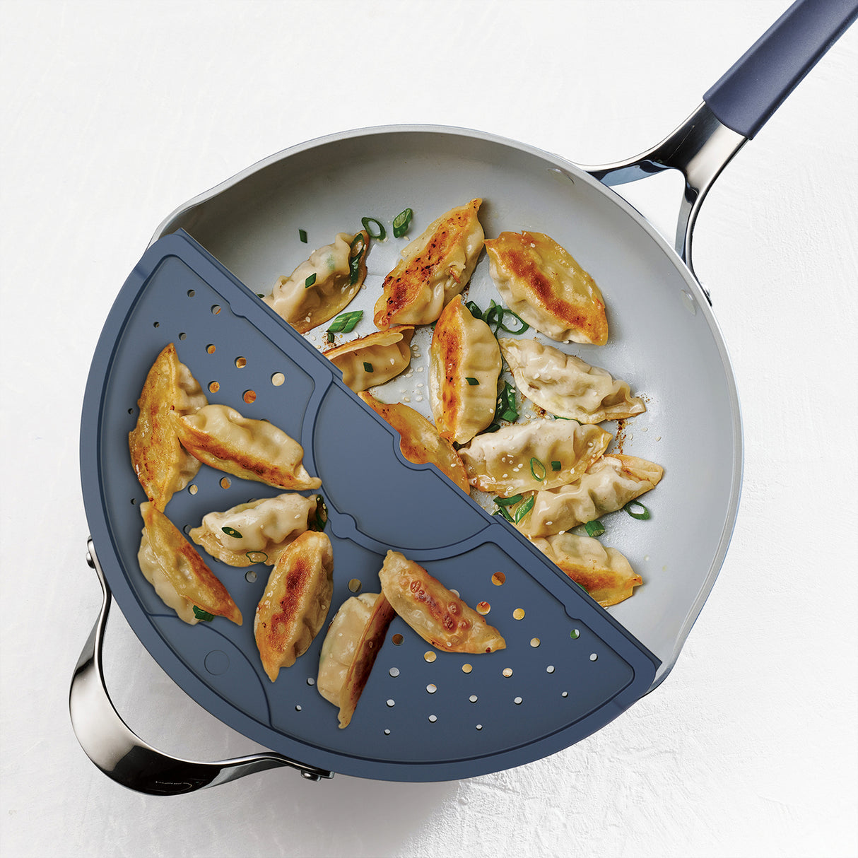 Tramontina Sartén Multifunción de Aluminio con Tapa Azul 30cm