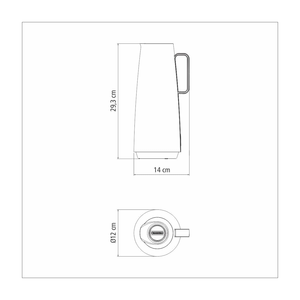 JARRA TERMICA 1L BEIGE - EXATA