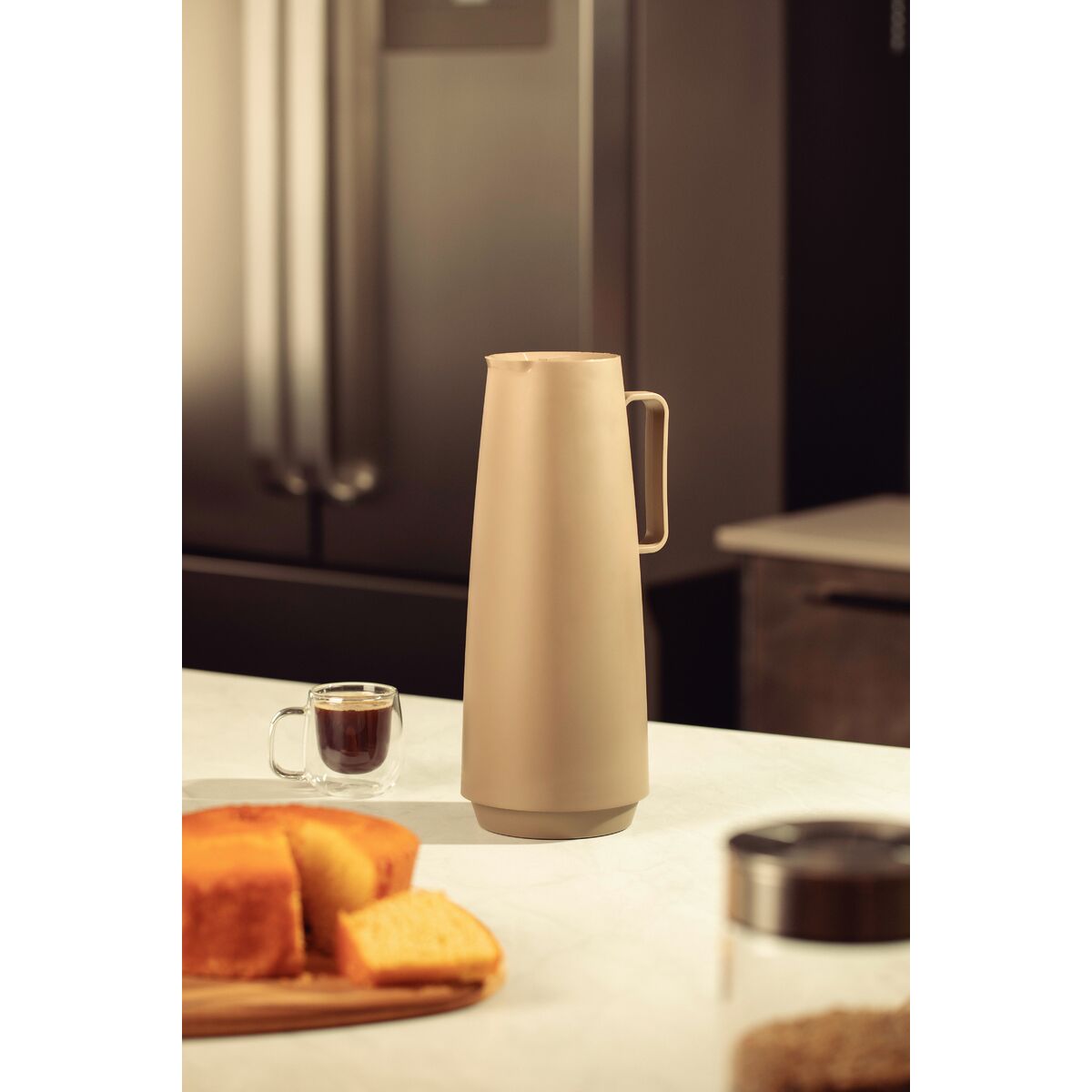 JARRA TERMICA 1L BEIGE - EXATA