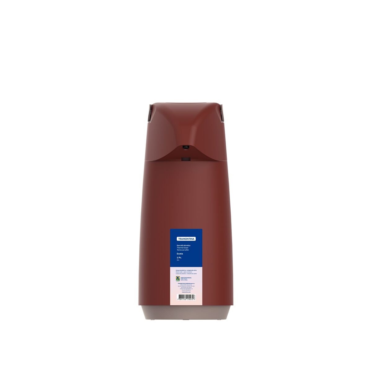 TERMO CON SIFÓN 1L. - ROJO