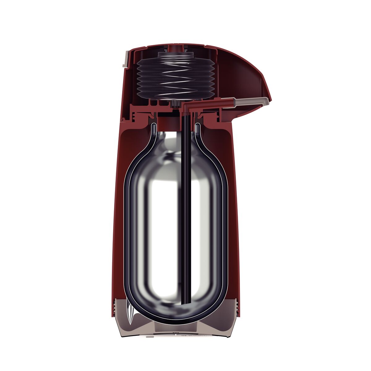 TERMO CON SIFÓN 1L. - ROJO