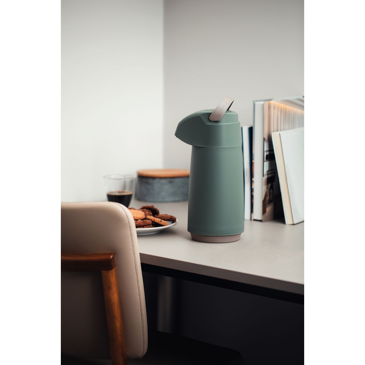 TERMO CON SIFÓN 1L. - VERDE