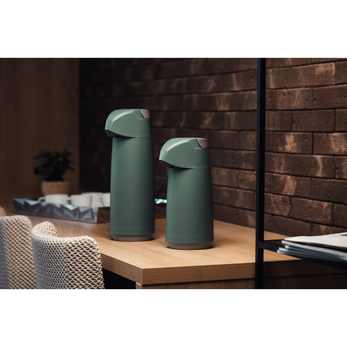 TERMO CON SIFÓN 1L. - VERDE